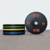 Rubber Bumper Plates With Colour Stripes