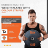Rubber Bumper Plates With Colour Stripe