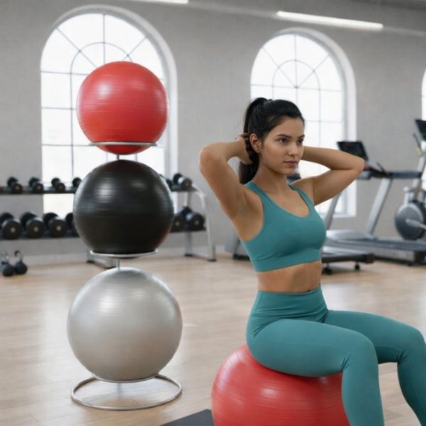Vertical Yoga Ball Storage Rack