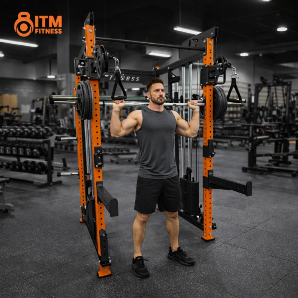 Multifunctional Power Rack – Includes Two 80kg Weight Stacks (4)