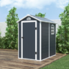4x6FT Plastic Outdoor Storage Shed
