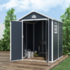 6x6FT Plastic Garden Shed