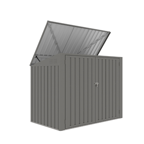 Metal Wheelie Bin Storage – 2 Bay