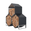 Triple Wood Rack