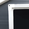 Plastic outdoor storage shed