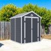 6x6ft plastic garden shed
