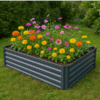 Log storage garden raised bed