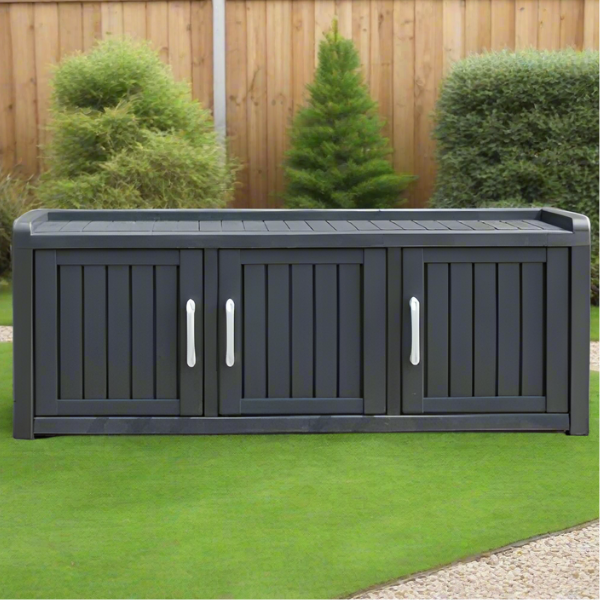Durable Resin Storage Cabinet with Adjustable Shelves – Large & Stylish for Home, Garden, or Office