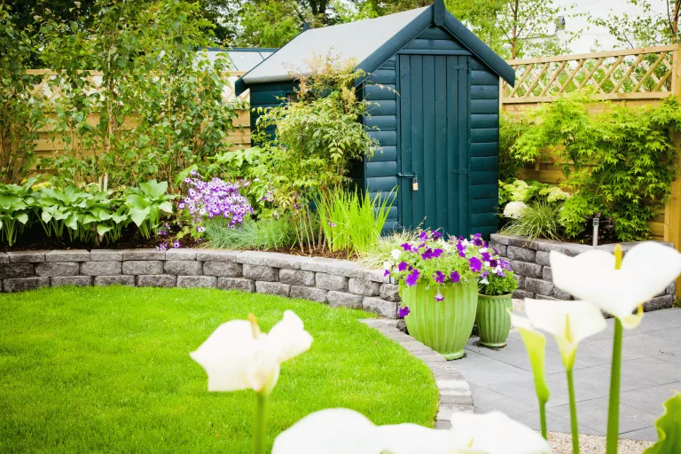Preparing the base for a metal shed