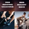 Ultimate-SMART-Cardio-Bundle-Commercial-Bike-Rowing-Machine-