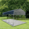 11 × 19 ft Metal Parking Shed