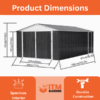 12x20ft Metal Storage Shed