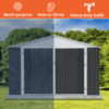 12x20ft Metal Storage Shed