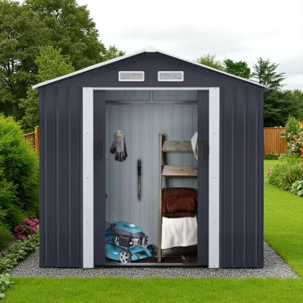 6x4 metal garden shed