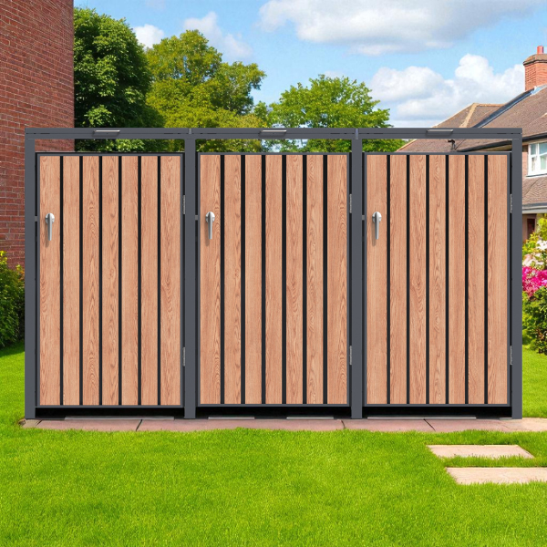 Metal Wheelie Bin