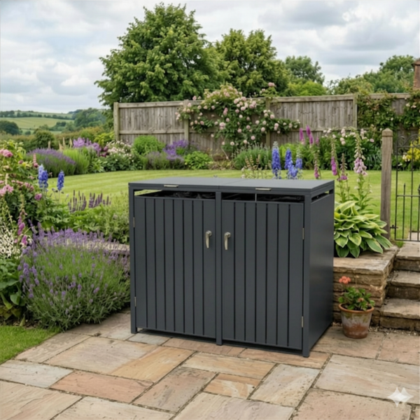 Premium Metal Bin 2 bay