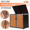 Premium Metal Wheelie Bin Shelter 2 Bay