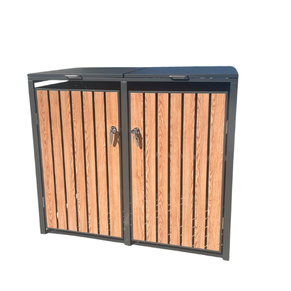 Premium Metal Wheelie Bin