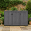 Deluxe Wheelie Bin Storage 3 Bay