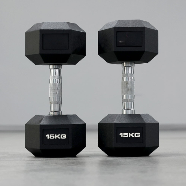 Rubber Hex Dumbbell