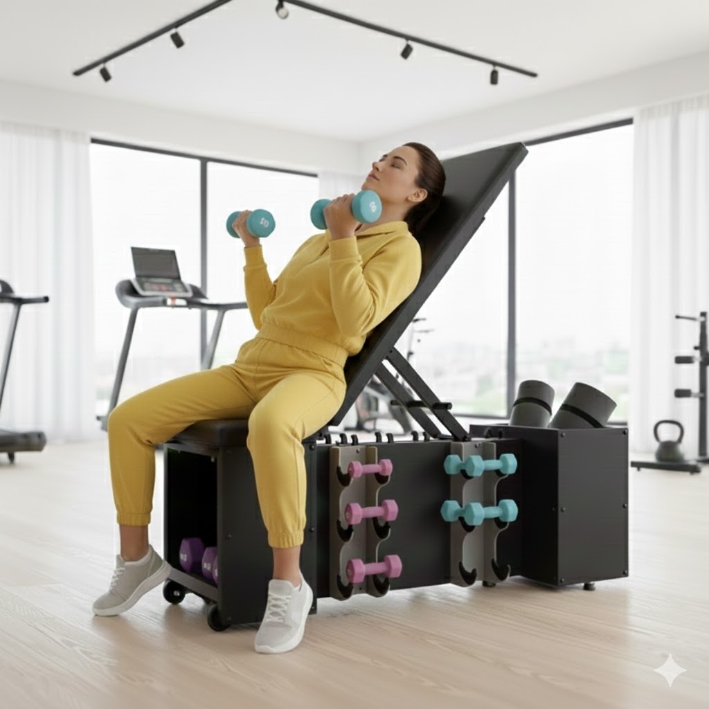 Multifunctional Weight Bench with Storage