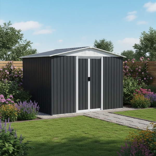Metal 12x10FT Garden Shed