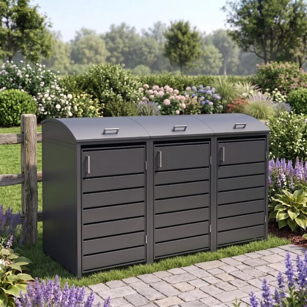 3 Bay Curved Cresent Bin - Premium
