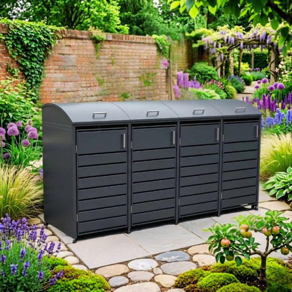 4 Bay Curved Cresent Bin