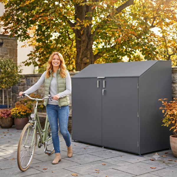 Heavy Duty Bike Shed - 2m X 1m (6.6 x 3.3m)