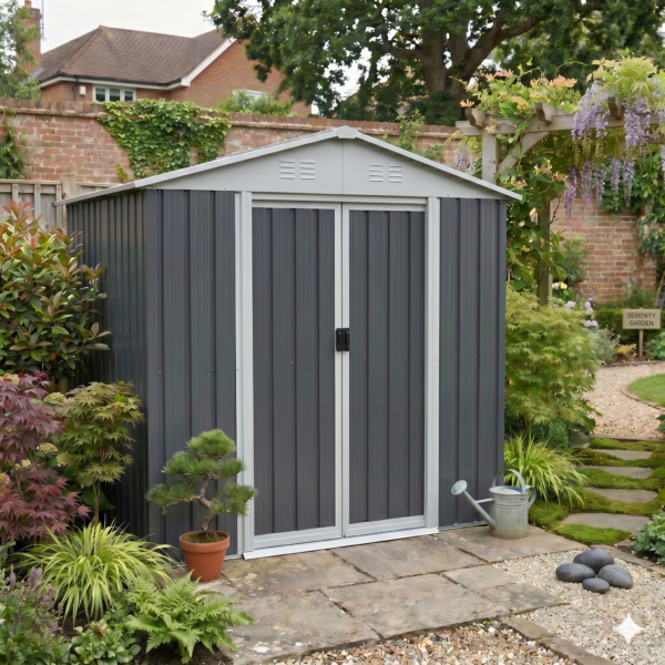 Metal 8x10FT Garden Shed
