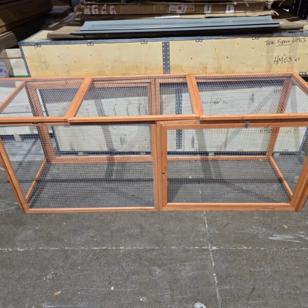 240cm x 68.5cm Wooden Hen run - Old Stock