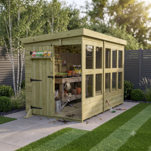 6ft x 10ft Pent Potting Shed – The Ultimate Garden Workspace