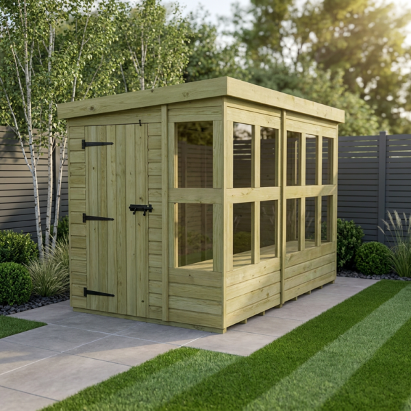 6 x 10 Pent Potting Shed