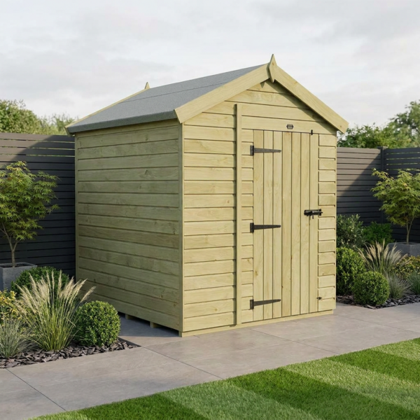 4 x 6 Apex Shed (Single Door, No Windows)