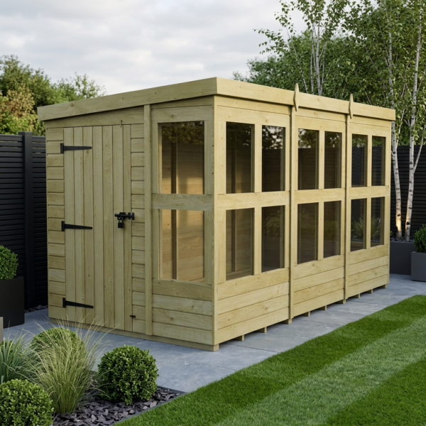 6 x 12 Pent Potting Shed