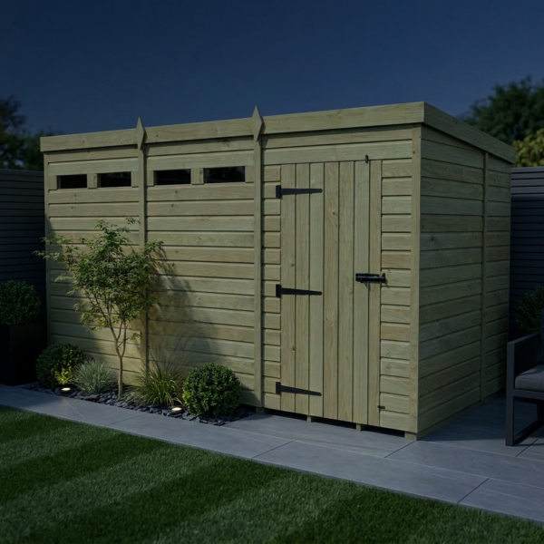12 x 6 Security Pent Shed